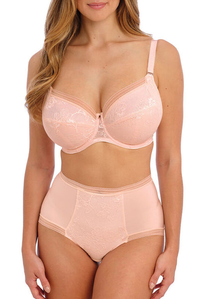 Fusion Lace Full Cup Side Support Bra Blush