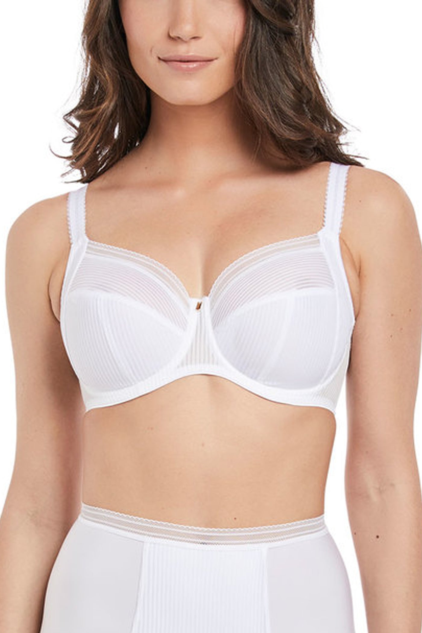 Fusion Full Cup Side Support Bra White