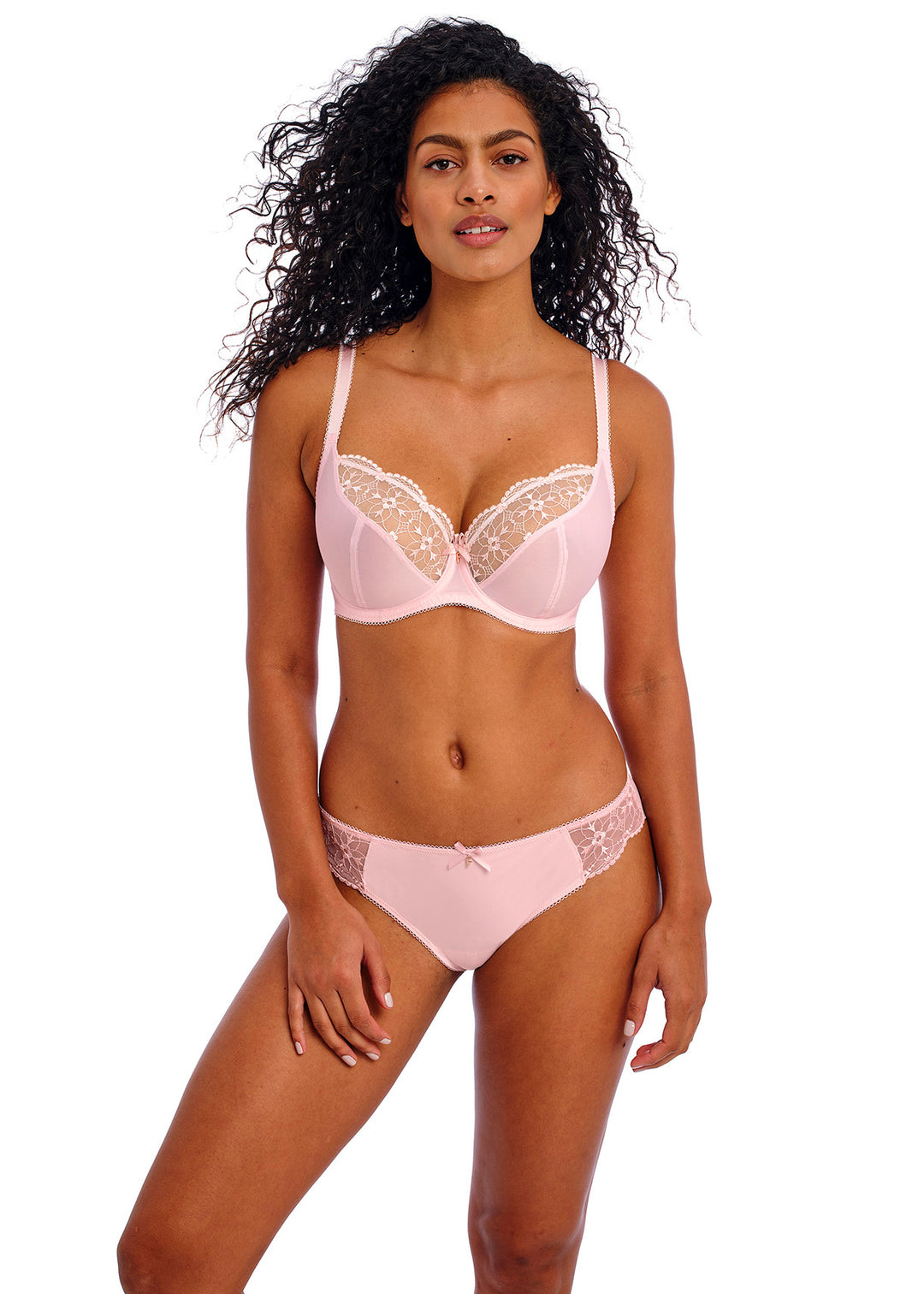 Hallie Plunge Bra Pink Champagne
