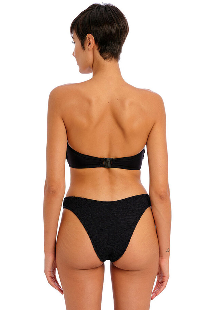 Ibiza Waves Bandeau Bikini Top Black