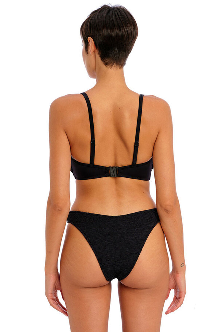 Ibiza Waves Bandeau Bikini Top Black