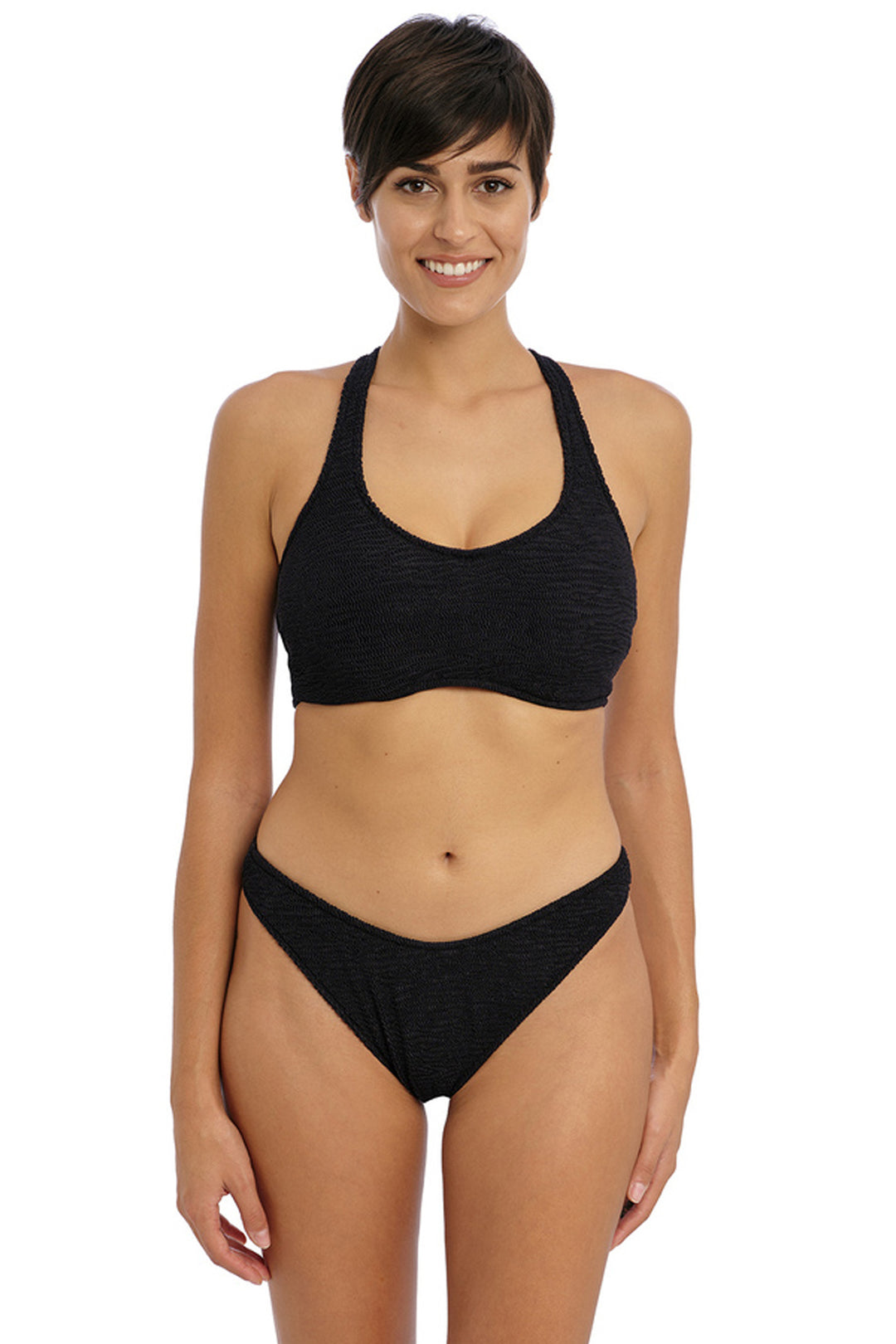 Ibiza Waves Bralette Bikini Top Black