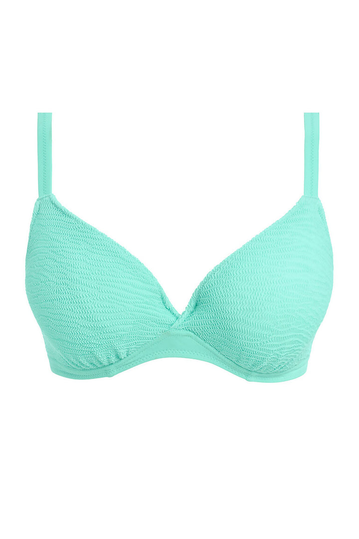 Ibiza Waves Plunge Bikini Top Frozen