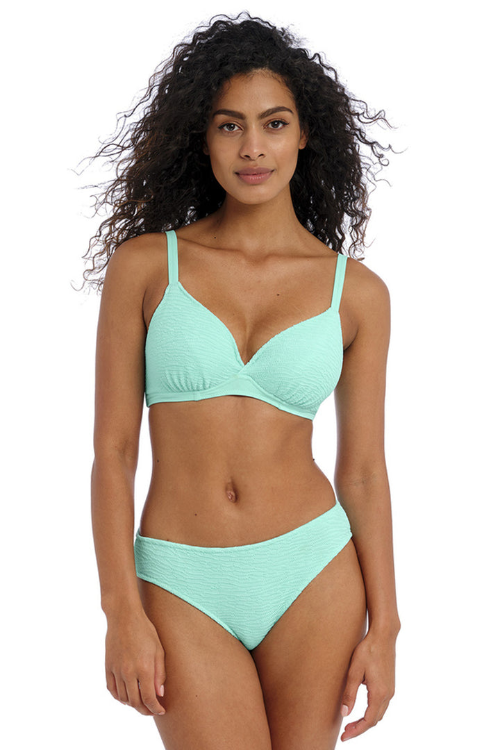 Ibiza Waves Plunge Bikini Top Frozen