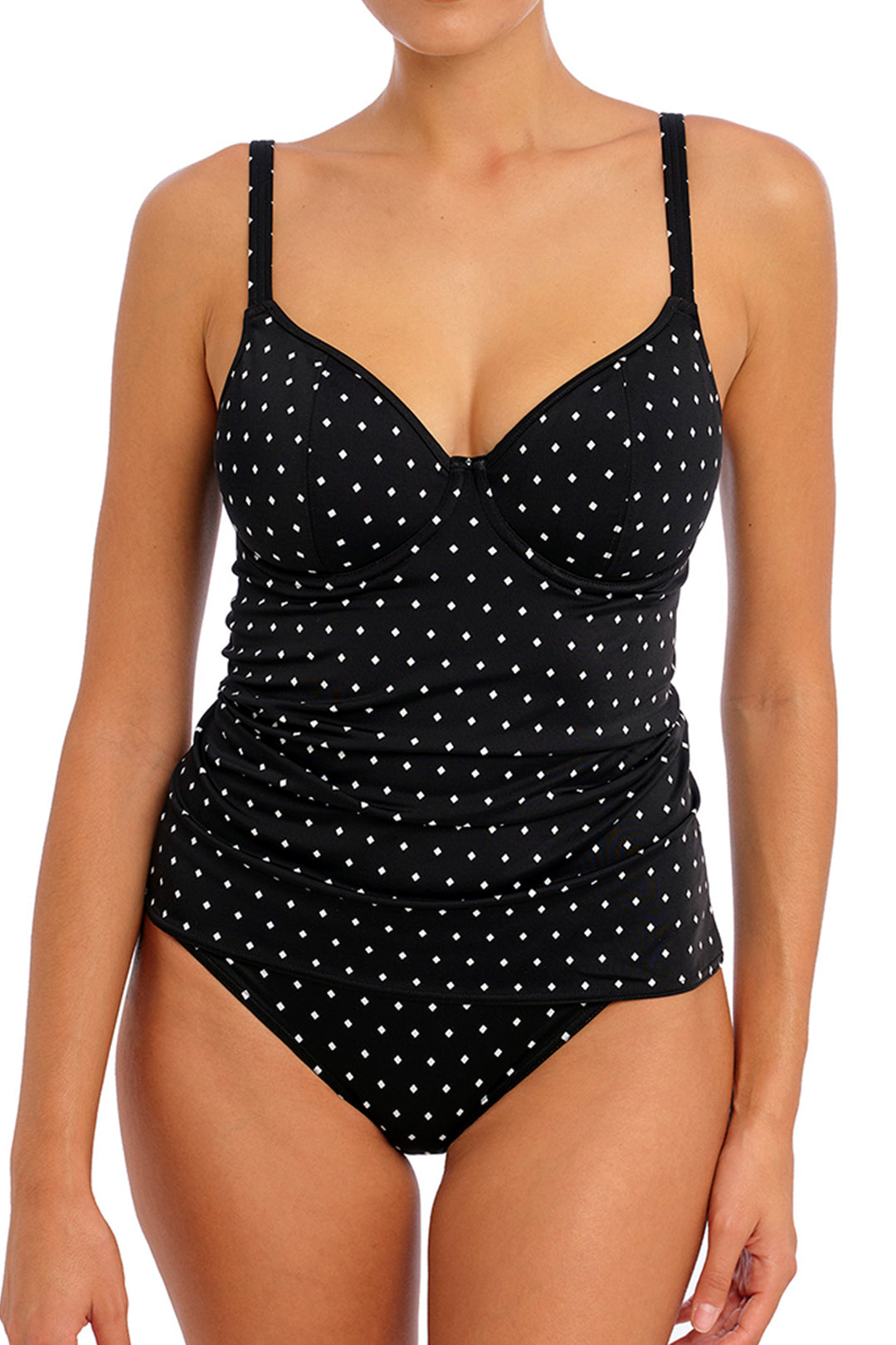 Jewel Cove Tankini Black Dot