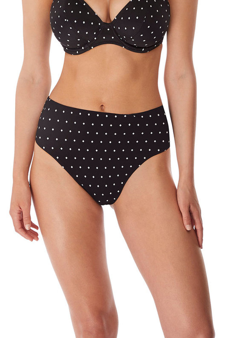 Jewel Cove Hög Bikinitrosa Black Dot