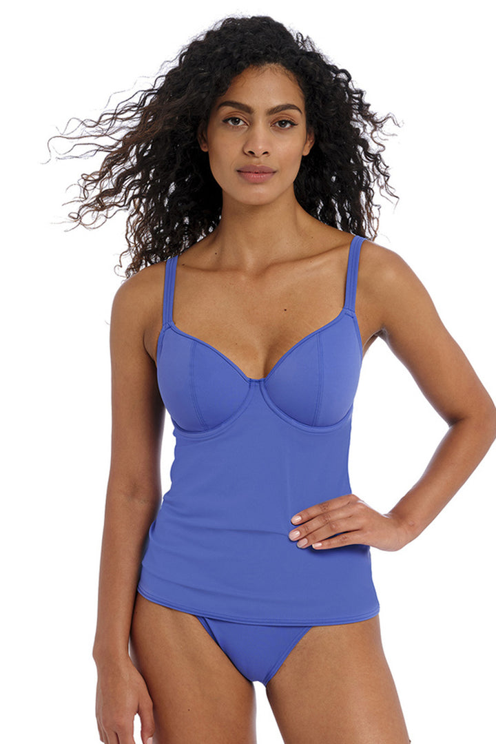 Jewel Cove Tankini Top Plain Azure