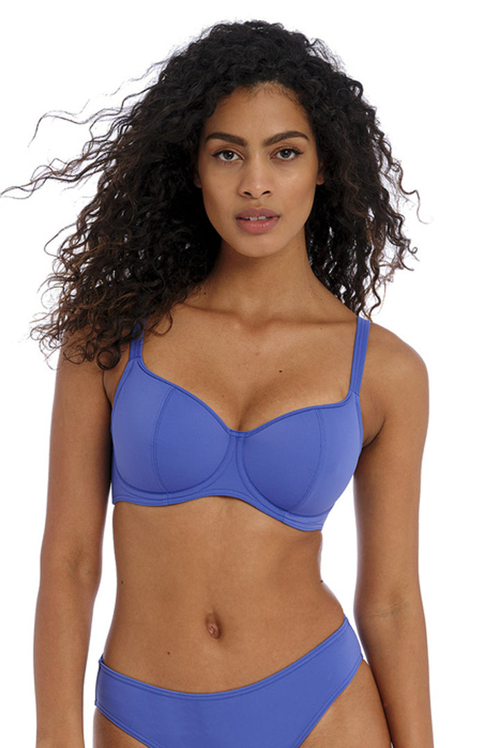 Jewel Cove Balconette Bikinitopp Plain Azure