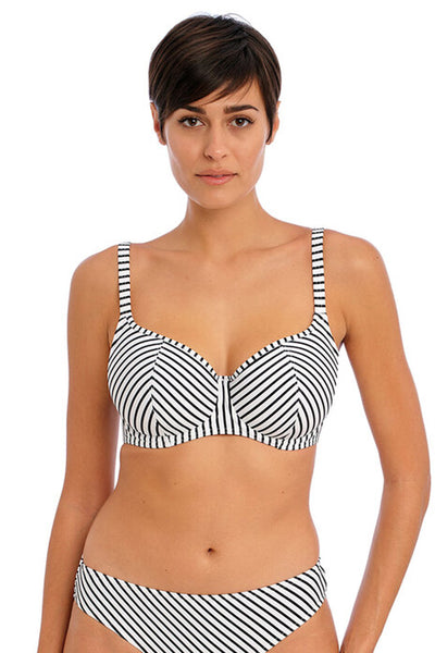 Jewel Cove Balconette Bikinitopp Stripe Black