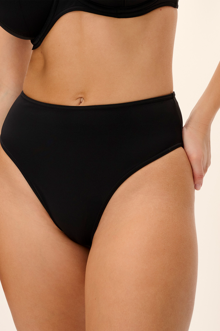Jewel Cove Hög Bikinitrosa Plain Black