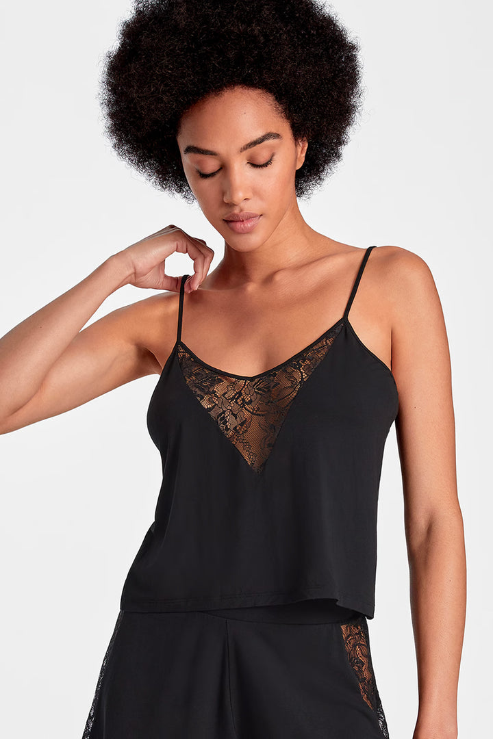 Lazy Days Sleep Cami Black 