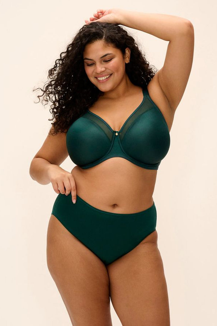 Smooth Moulded Non Padded Bra Deep Emerald