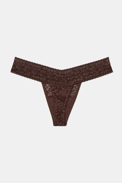 Lace Thong Obsidian