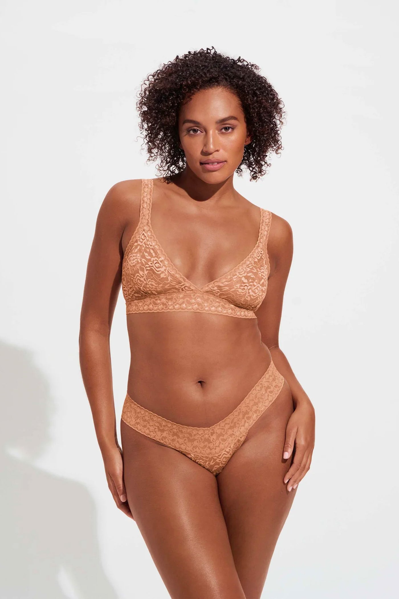 Lace Thong Clay