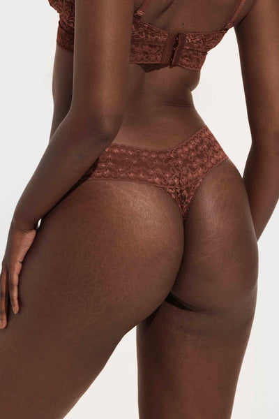 Lace Thong Obsidian