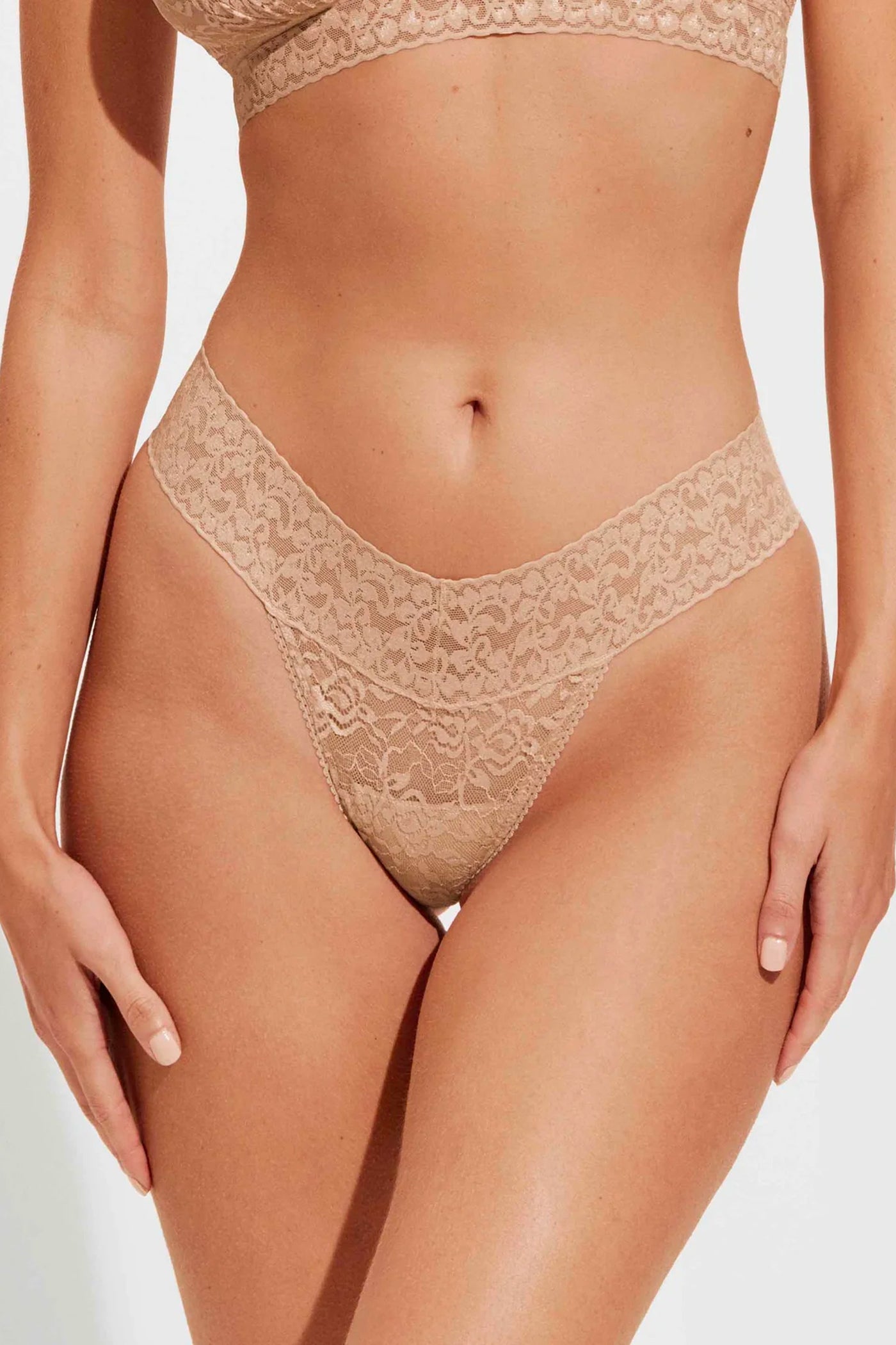 Lace Thong Sand