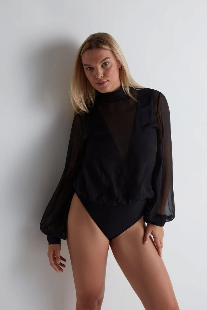 Les Bodys Long-Sleeved Bodysuit Black