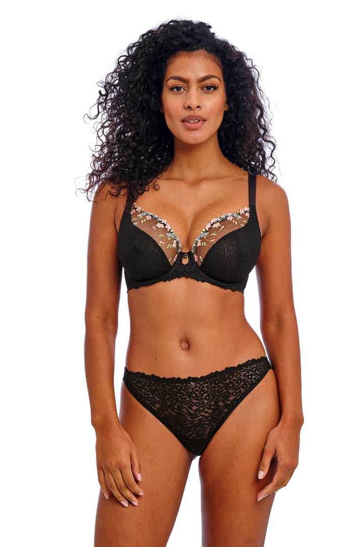 Love-haze Plunge Bra Black