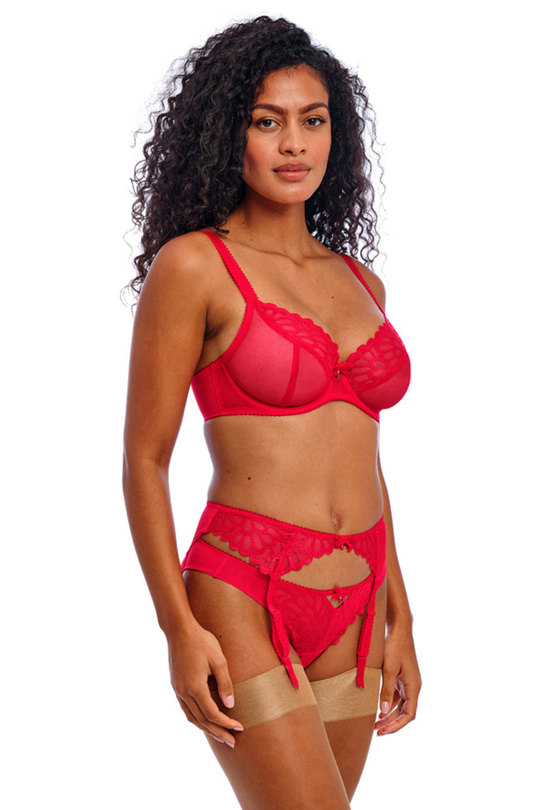 Loveland Suspender Bombshell Chilli Red