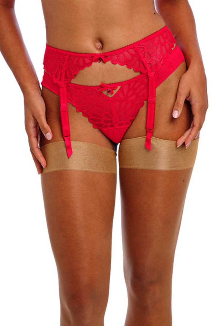 Loveland Suspender Bombshell Chilli Red