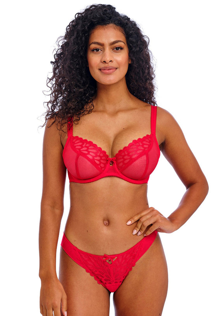 Loveland Plunge Bra Bombshell Chilli Red