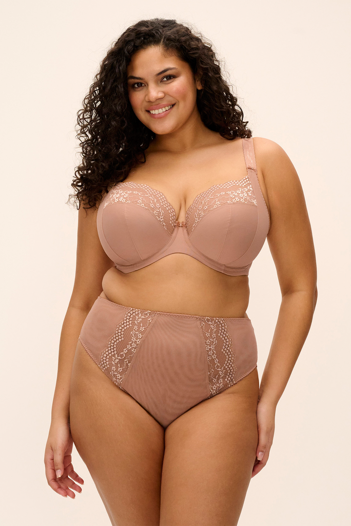 Lucie High Leg Brief Mocha