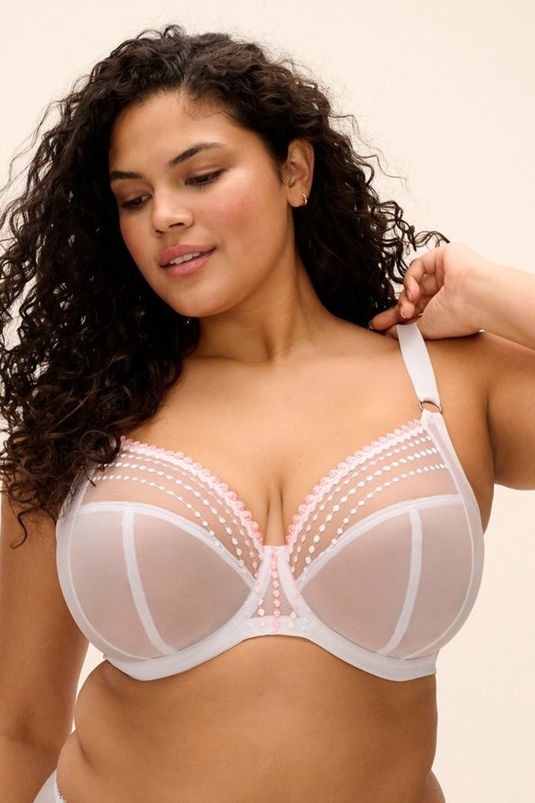 Matilda Plunge Bra White