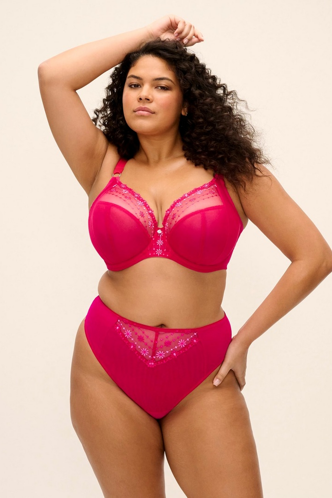 Matilda Plunge Bh Hot Pink
