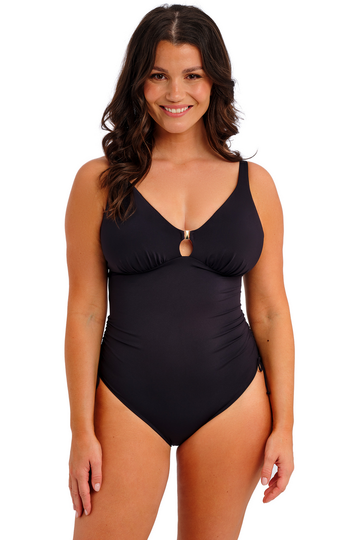 Merissa Non Wired Plunge Swimsuit Black