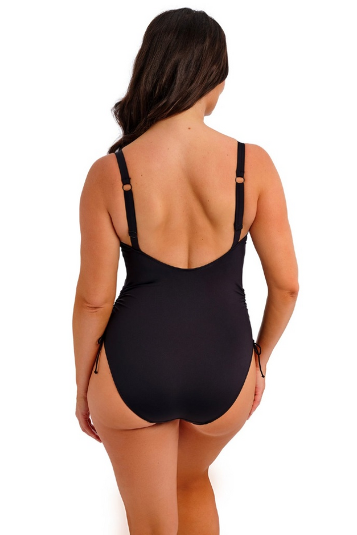 Merissa Non Wired Plunge Swimsuit Black