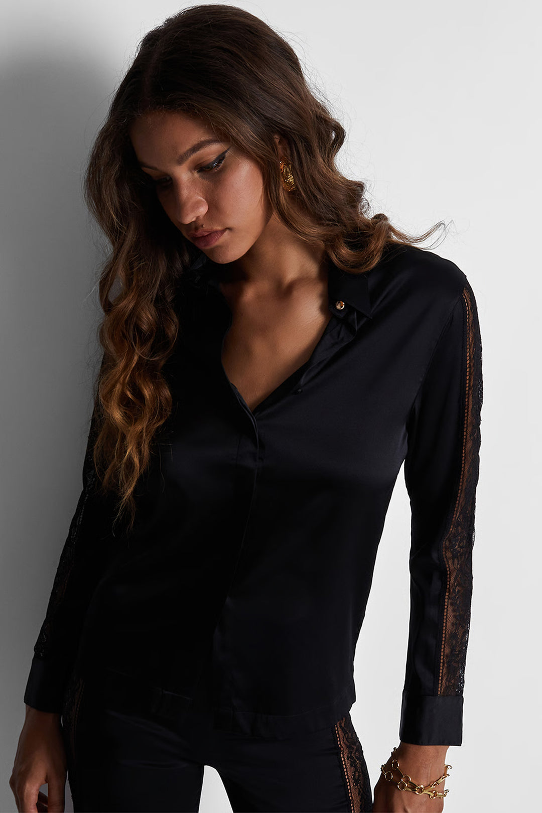 Midnight Whisper Blouse Black