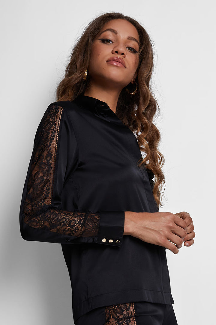 Midnight Whisper Blus Svart