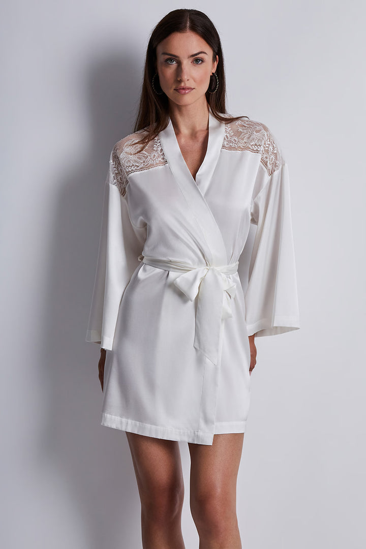 Midnight Whisper Silk kimono Opale