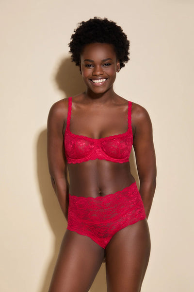 Never Say Never Balconette Bra Mystic Red