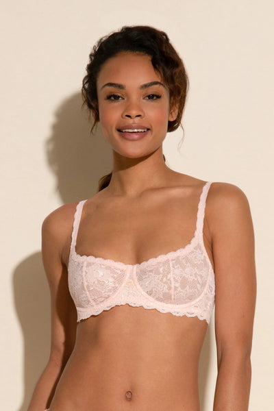 Never Say Never Balconette Bra Pink Lilly
