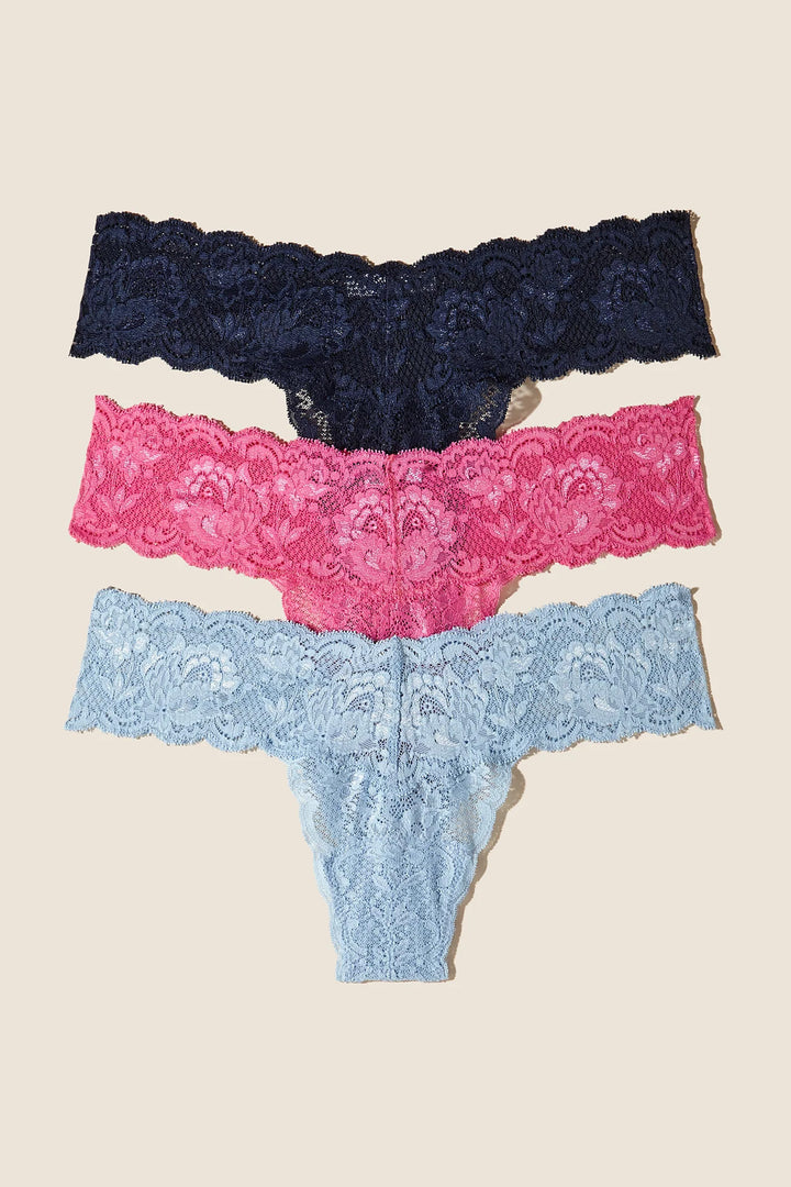 Never Say Never Cutie Low Rise Thong 3 Pack