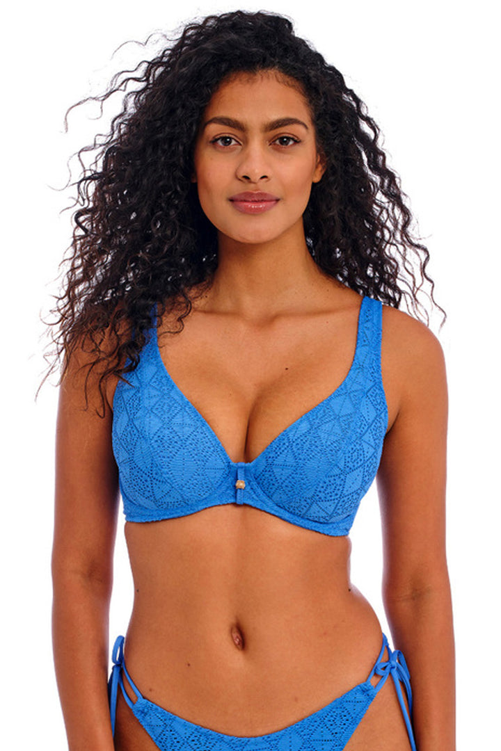 Nomad Nights High Apex Bikini Top Atlantic