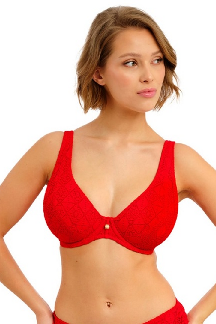 Nomad Nights High Apex Bikinitopp Lava