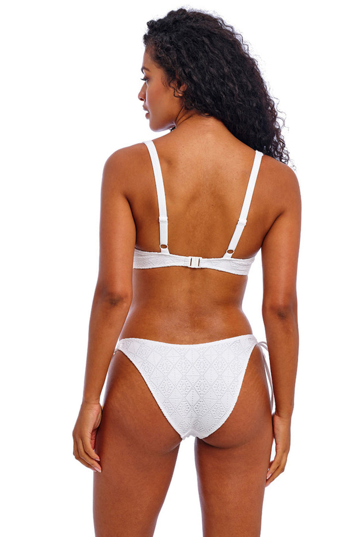 Nomad Nights High Apex Bikini Top White