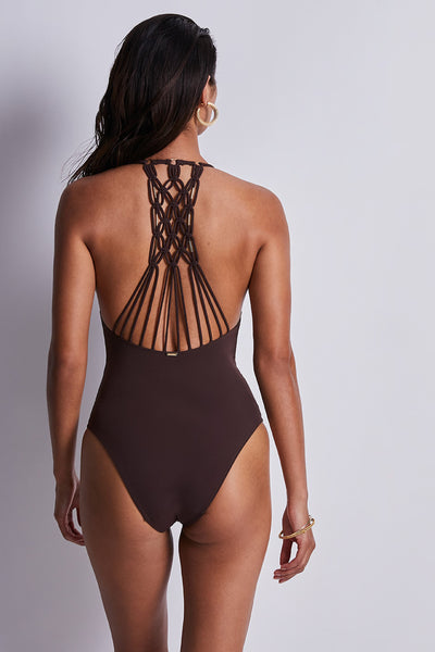 Muse One-Piece Swimsuit Henna