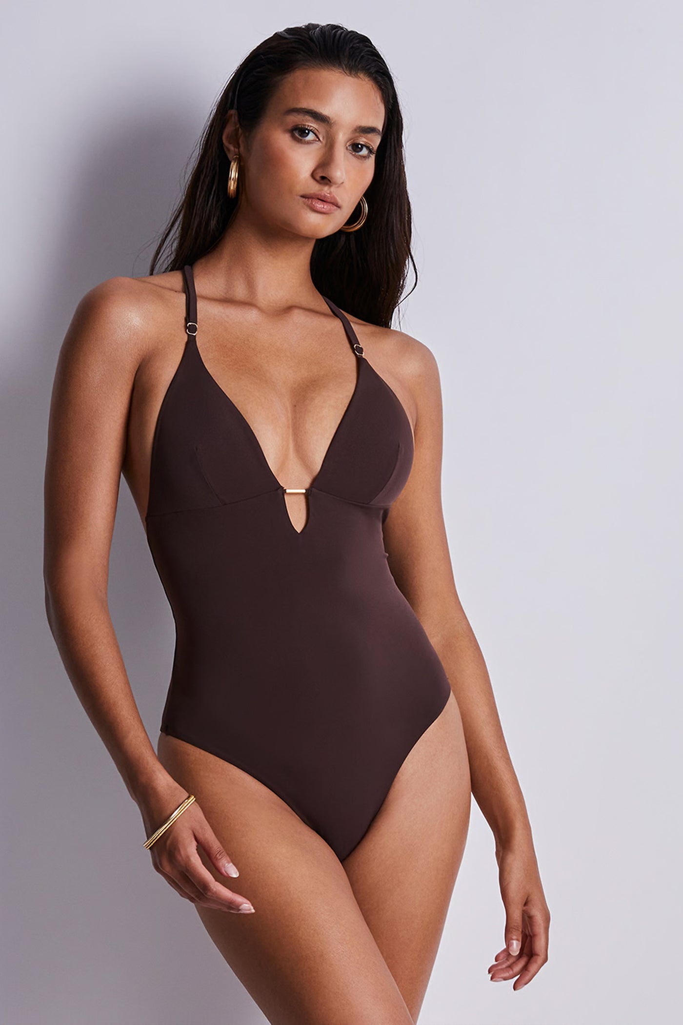 Muse One-Piece Swimsuit Henna