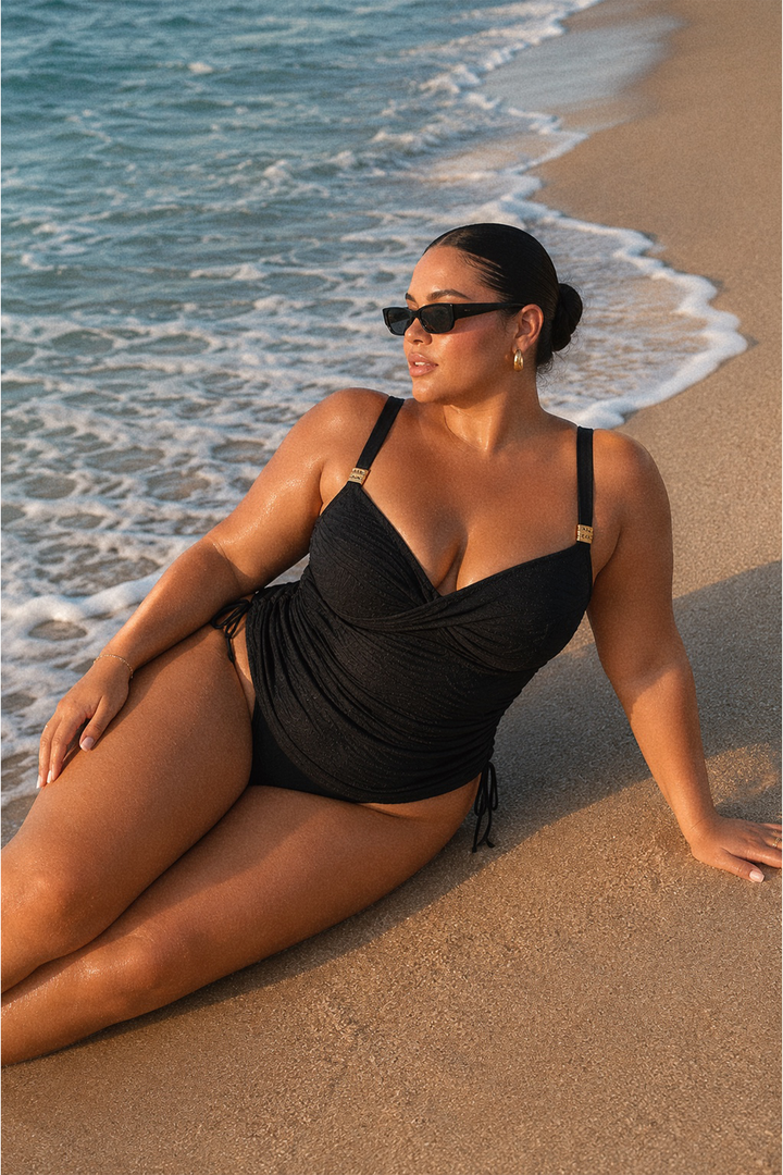 Ottawa Twist Front Tankini Svart