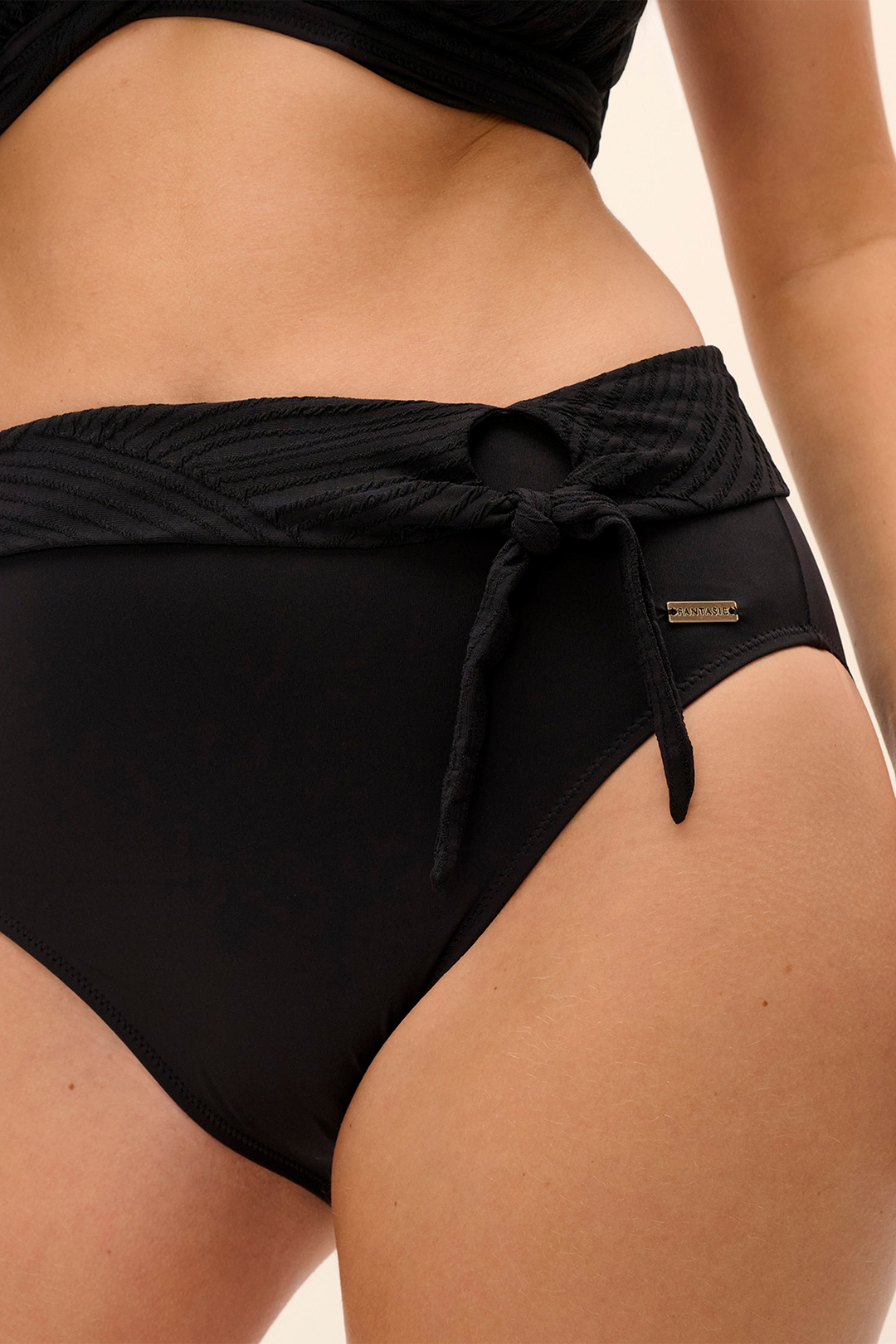 Ottawa High Waist Bikini Brief Black