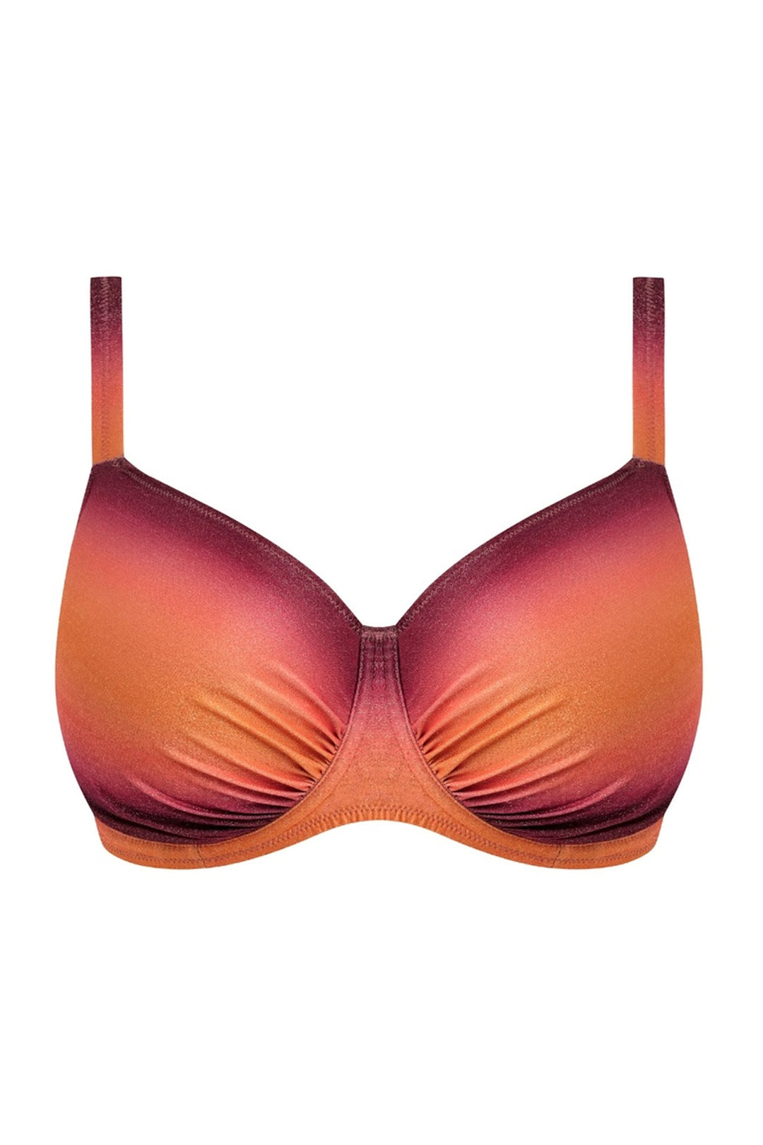 Paros Coast Gathered Full Cup Bikini Top Sunset Glow