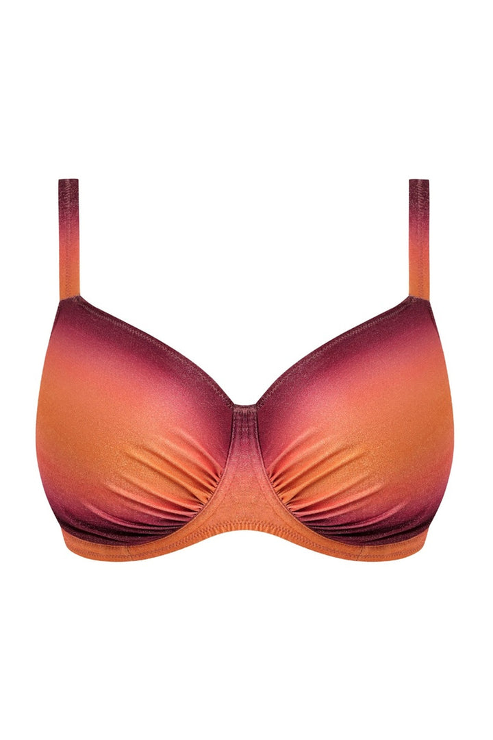 Paros Coast Gathered Full Cup Bikini Top Sunset Glow