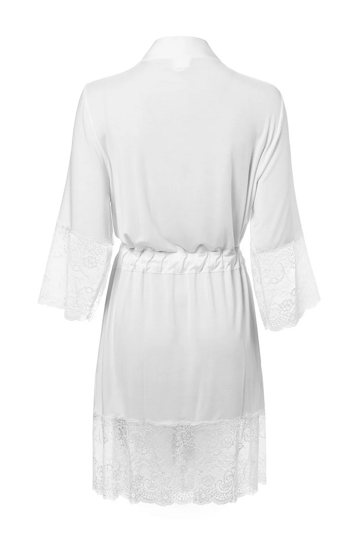 Holiday Lace Kimono Off White