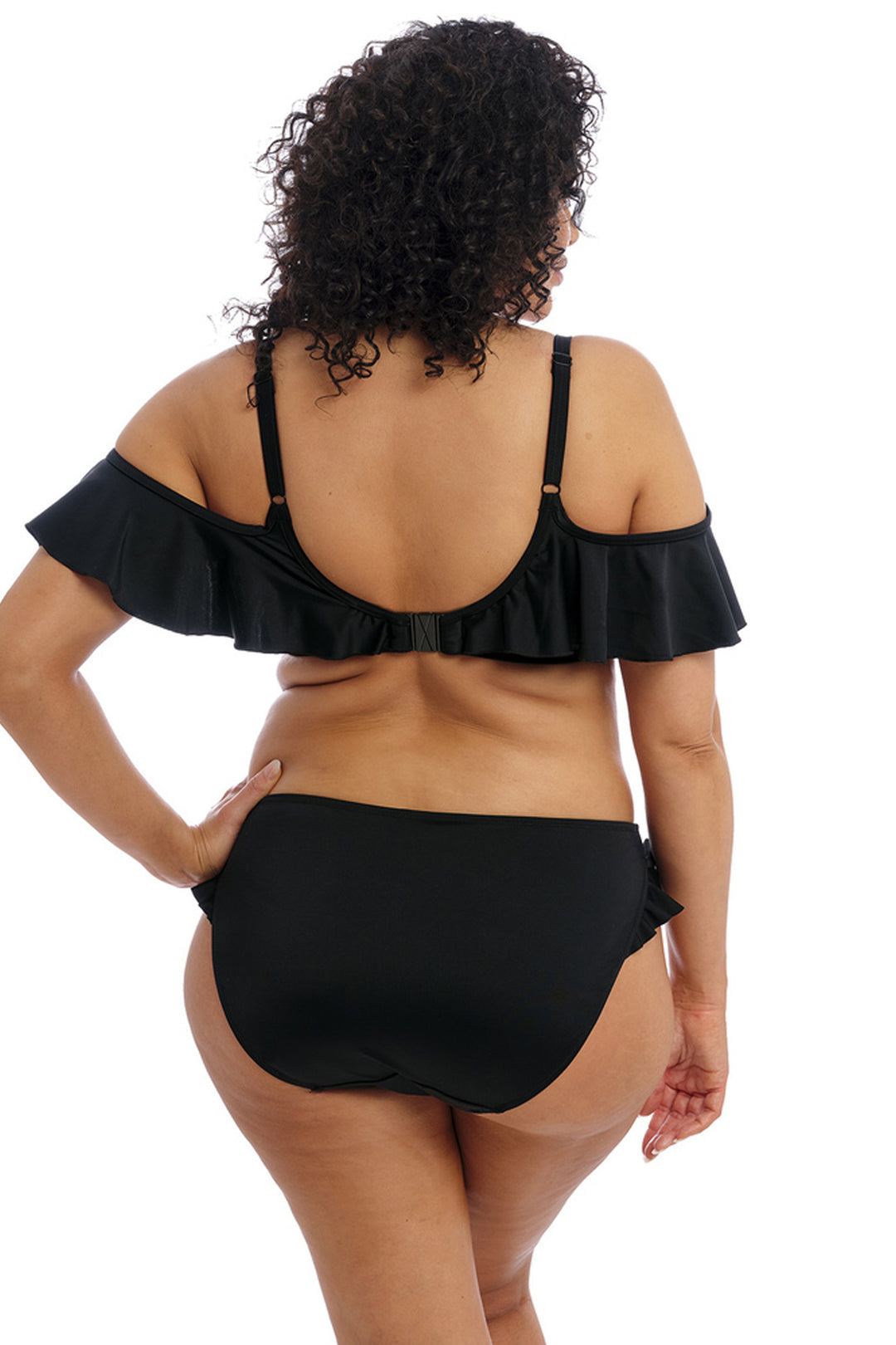 Plain Sailing High Leg Brief Svart