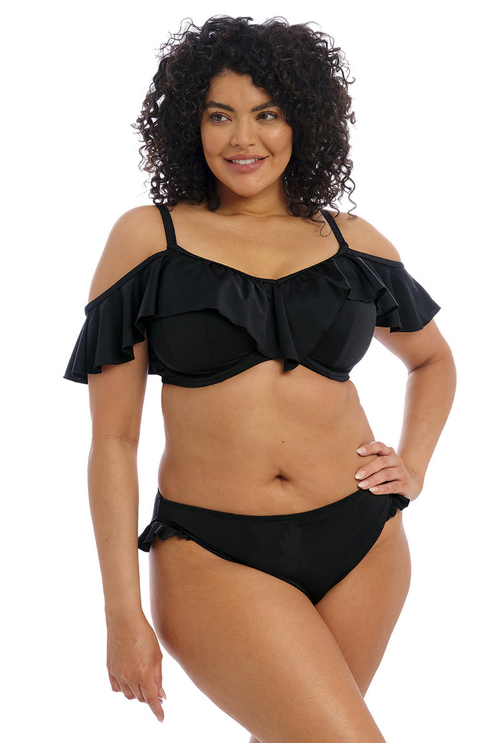 Plain Sailing High Leg Brief Svart
