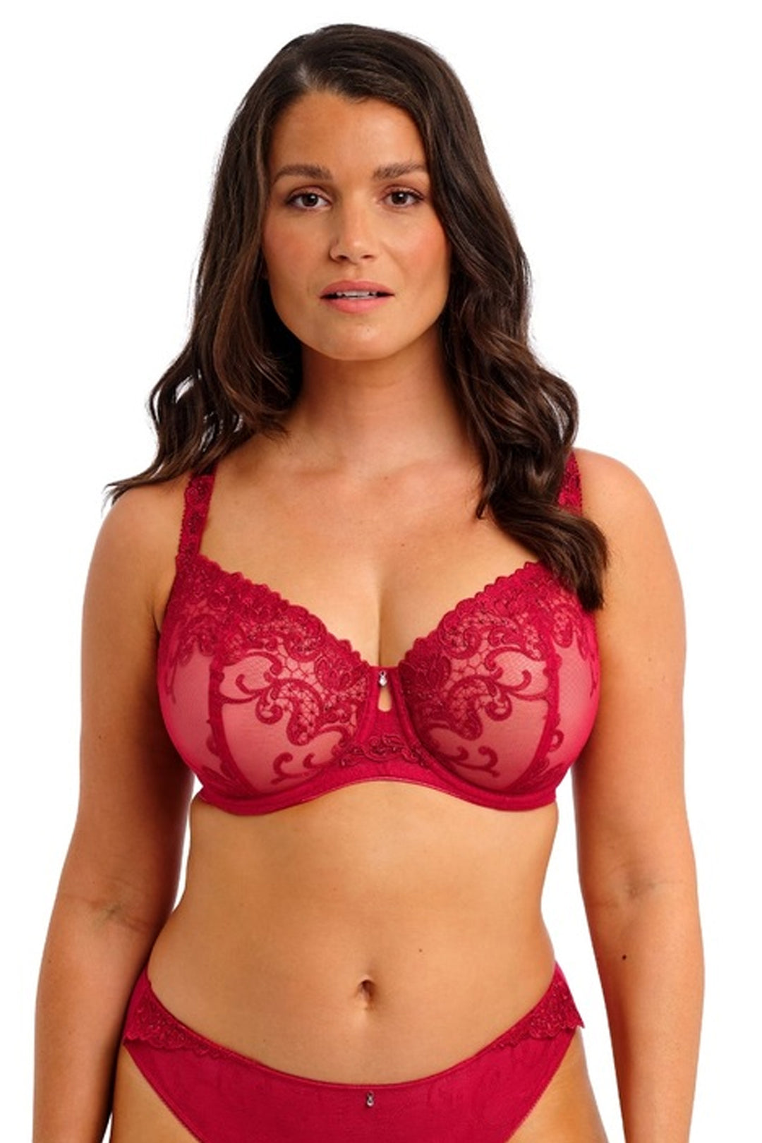 Portia Balconette Bra Red