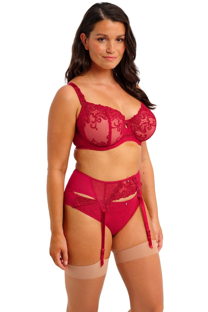 Portia Suspender Red